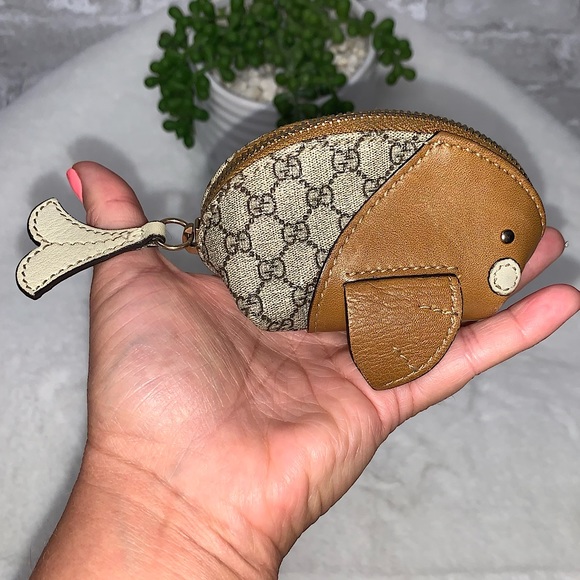 GUCCI Whale Coin Case Zoo Series Faux wristlet inc - Picture 2 of 16